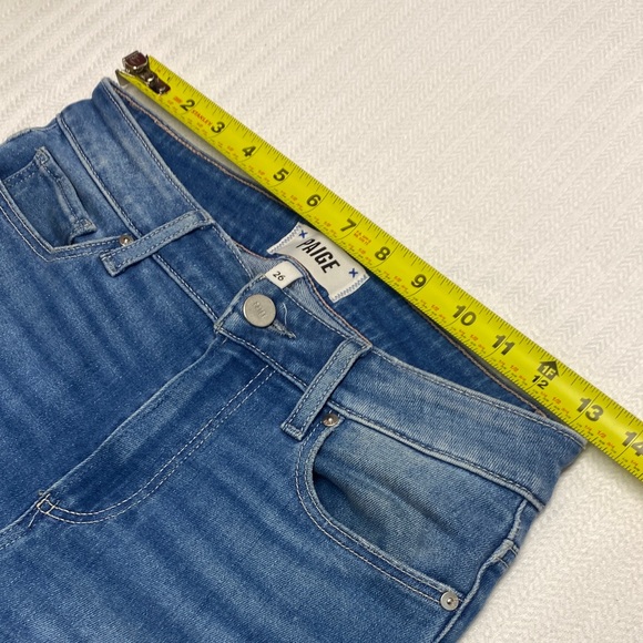 PAIGE Genevieve Flare Jeans | Petite 26 | High Rise Stretch Denim | 29” Inseam - Picture 11 of 16